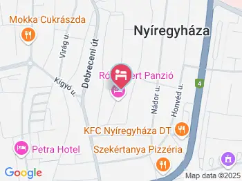 Szundi Vendégház Nyíregyháza a térképen