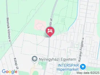 Victoria Garden Hotel Nyíregyháza a térképen