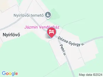 Jázmin Vendégház Nyírlövő a térképen