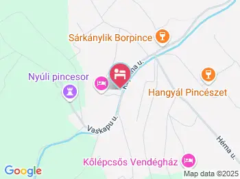 Józandűlő Vendégház Nyúl a térképen