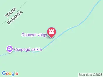 Dr. Péceli Endre emlékkő Óbánya a térképen