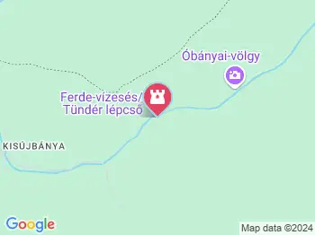 Ferde-vízesés Óbánya a térképen