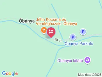 Lovas Vendégház Óbánya a térképen