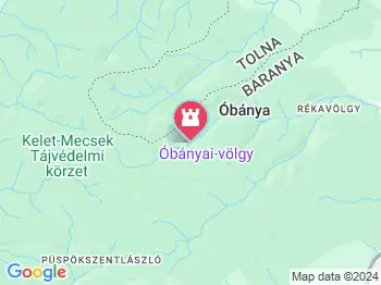 Óbányai-völgy Óbánya a térképen