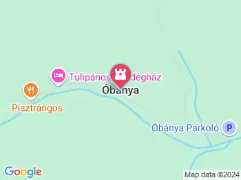 Skóciai Szent Margit szobra Óbánya a térképen