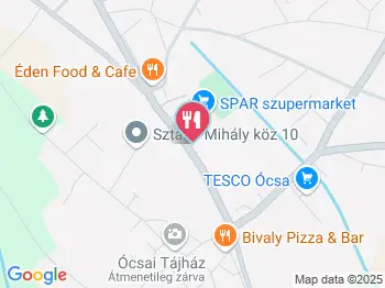 Éden Café Ócsa a térképen