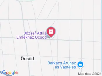 József Attila Emlékház Öcsöd a térképen