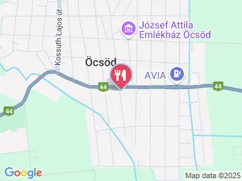 Vándor Csárda Öcsöd a térképen