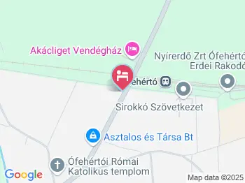 Lipi - Akácliget Vendégház Ófehértó a térképen