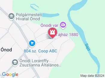 Ónodi Tájház Ónod a térképen