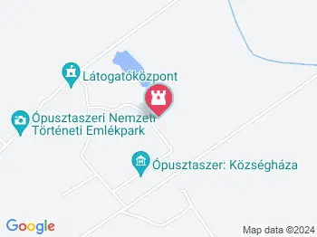 Csete jurták Ópusztaszer a térképen