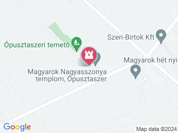 Magyarok Nagyasszonya Templom Ópusztaszer a térképen