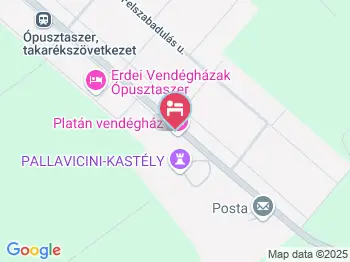 Platán Vendégház Ópusztaszer a térképen