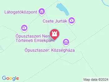 Szer monostora Ópusztaszer a térképen