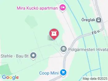 Jankovich kastély Öreglak a térképen