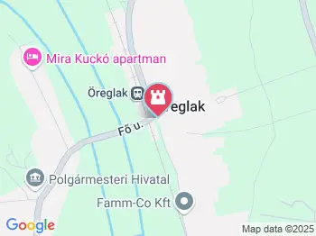 Nepomuki Szent János-kápolna Öreglak a térképen