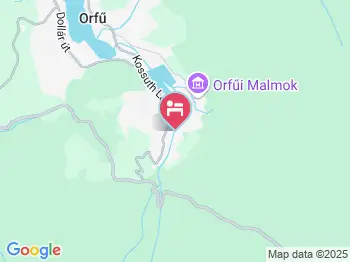 Akácos Vendégház Orfű a térképen