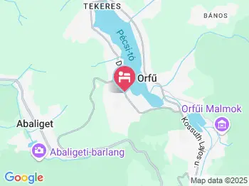 Diás Panzió Orfű a térképen