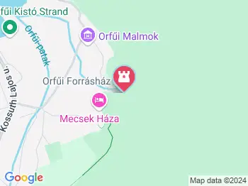 Forrásház Orfű a térképen
