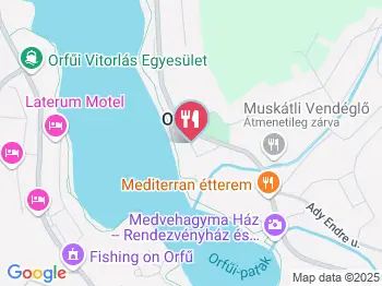 Kajakos Büfé Orfű a térképen