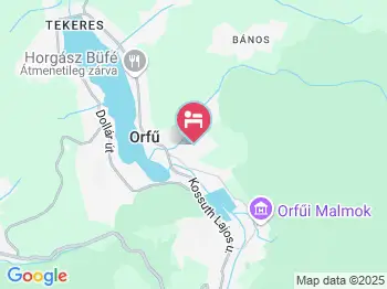 Klaudia Vendégház Orfű a térképen