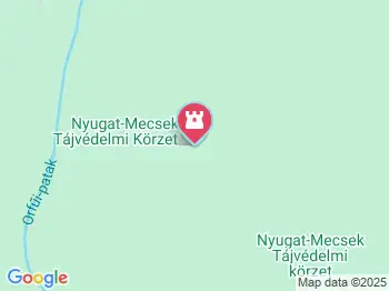 Nyugat-Mecsek Tájvédelmi Körzet Orfű a térképen