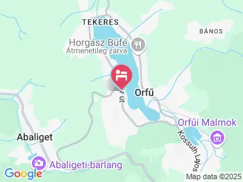 Oázis Apartman Orfű a térképen