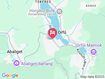 Orchidea Panzió Orfű a térképen