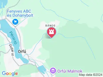 Orfűi-tavak Orfű a térképen