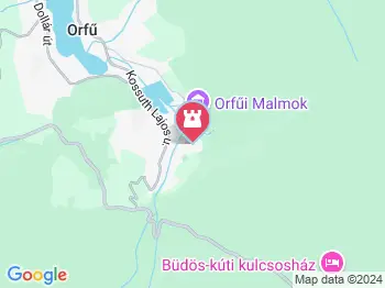 Trió-barlang Orfű a térképen