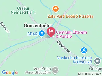 Centrum Panzió Ôriszentpéter a térképen