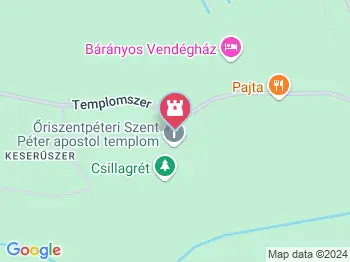 Középkori téglaégető Ôriszentpéter a térképen