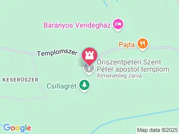 Szent István-mellszobor Ôriszentpéter a térképen