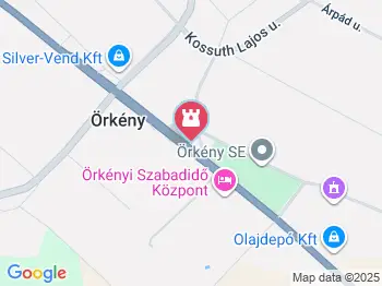 Örkény vitéz szobra Örkény a térképen