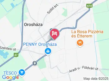 Belvárosi és Kertvárosi Vendégház Orosháza a térképen