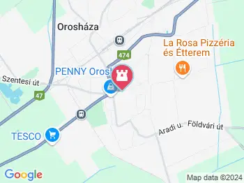 Eötvös József szobor Orosháza a térképen