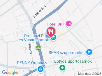 Európa Pékség Orosháza a térképen