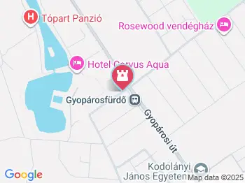 Gyopárosfürdő Gyógy-, Park- és Élményfürdő Orosháza a térképen