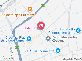 Brill Csárda Orosháza a térképen