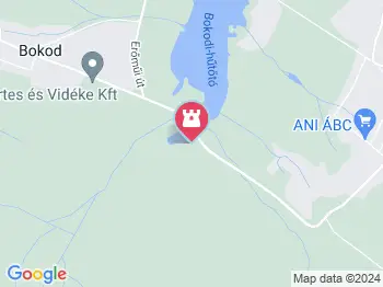 Bokodi-tó - lebegő falu Oroszlány a térképen