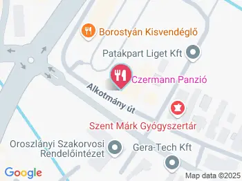 Czermann Panzió & Étterem Oroszlány a térképen