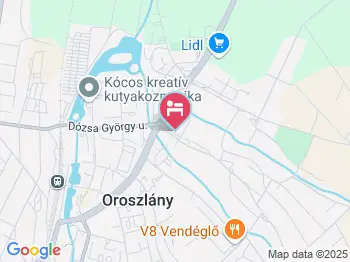 Czermann Panzió Oroszlány a térképen