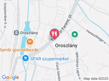 Fanni Fagyizó Oroszlány a térképen