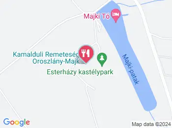 Majk Kávézó - Kamalduli Remeteség Oroszlány-Majkpuszta a térképen