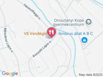 V8 Vendéglő Oroszlány a térképen