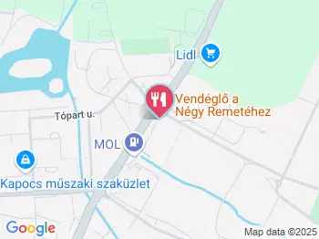 Vendéglő a Négy Remetéhez Oroszlány a térképen