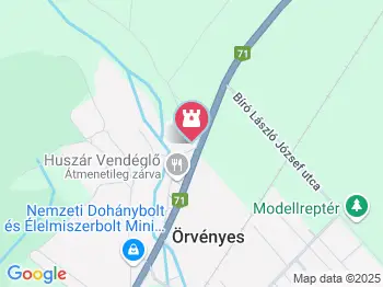 Malommúzeum Örvényes a térképen