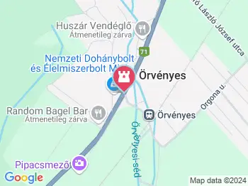 Temetőkápolna Örvényes a térképen