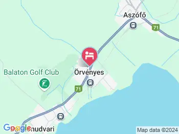 Tulipán Vendégház Örvényes a térképen