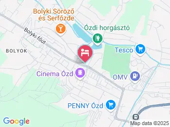 Zöld Panzió Ózd a térképen